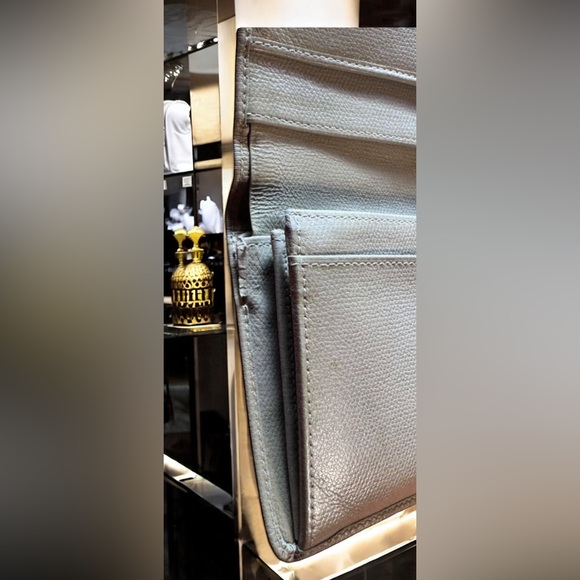 GUC CHANEL Coco Mark Logo Pink Nuance Color Dull Pink Beige Long Wallet CLASSIC - Picture 8 of 12